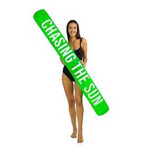 PoolCandy SplashParty Series PC1524GN1 Chasing the Sun Super Noodle, Inflatable Profile, PVC, Sour Apple Green