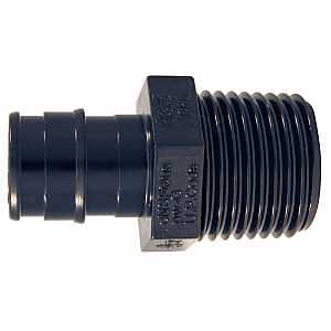 Apollo EPXPAM1225PK Adapter, 1/2 in, PEX x MPT, PEX-A, Poly Alloy, 200 psi Pressure