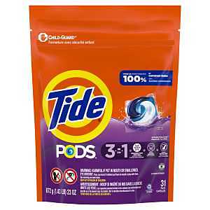 Tide PODS 16905772 Laundry Detergent Pack, Liquid, Ocean Mist
