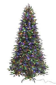 Hometown Holidays 7.5‑Foot Pre‑Lit Spruce Christmas Tree with 1200 LEDs