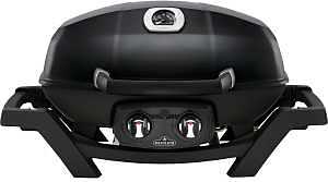 Napoleon TravelQ Series PRO285N-BK Portable Gas Grill, 12,000 Btu/hr BTU, Natural Gas, 2-Burner, Smoker Included: Yes
