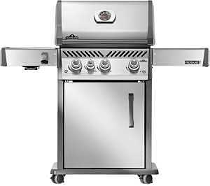 Napoleon Rogue PRO 425 Series RP425SIBPSS-2 Gas Grill with Infrared Side Burner, 42,000 Btu, Propane, 3-Burner