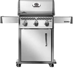 Napoleon Rogue 425 Series R425NSS-2 Gas Grill, 42,000 Btu/hr BTU, Natural Gas, 3-Burner, Smoker Included: Yes