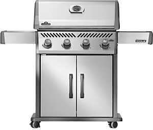 Napoleon Rogue 525 Series R525NSS-2 Gas Grill, 48,000 Btu/hr BTU, Natural Gas, 4-Burner, Smoker Included: Yes