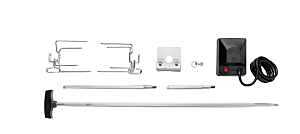 Napoleon 69911 Heavy-Duty Rotisserie Kit, 2 -Fork, Stainless Steel Spit Rod
