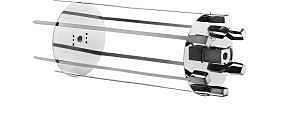 Napoleon Rotisserie Shish-kebab Skewer Set - Chrome Plated Steel Meat & Veggie Wheel
