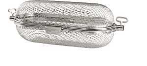 64000 Food Grade Stainless Steel Rotisserie Grill Basket - Open Box
