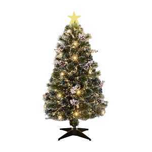 Santas Forest 54950 Frosted Mixed Needle FO Tree, 5 ft H