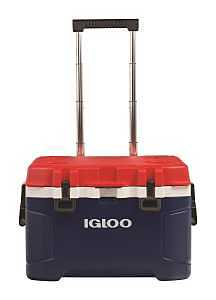 Igloo Trailmate Series 00035110 Roller Cooler, 52 qt Cooler, Americana