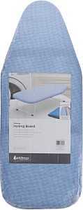 Whitmor 6152-5290-STR Ironing Board, 29 in L x 5-1/2 in W Board, Steel Board, Blue Board, Tabletop Board