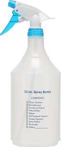 Whitmor 6587-11287 Spray Bottle, 32 oz Capacity, Plastic, Clear