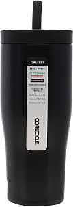 Corkcicle Matte Black 22‑oz Insulated Leak‑Proof Tumbler with Twist‑Lock Lid
