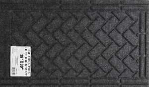 Charcoal Rubber Entrance Mat – 30×18 in, Heavy‑Duty Toccoa SB1001040