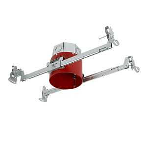Halo JB4FR2 Red Aluminum Hybrid Junction Box – Recessed Mount Design