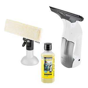 Kärcher WV 1 Plus Battery‑Powered Window Vacuum – White Handheld Squeegee