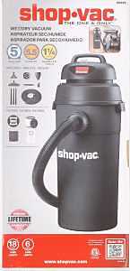 Shop‑Vac 5‑Gallon Wet/Dry Vacuum – 70 CFM, 18‑ft Hose, Cartridge Filter