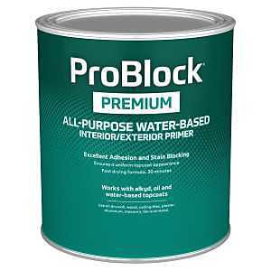1‑Qt White Interior/Exterior Water‑Based Acrylic Polyurethane Primer