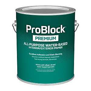 All-Purpose White Water-Based Interior/Exterior Primer – 1 Gallon