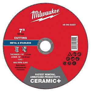 CUT-OFF WHL C-MTL TYP1 7X7/8IN
