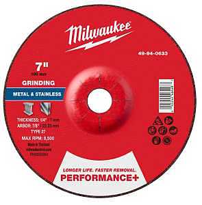 GRIND WHL P-MTL TYPE27 7X7/8IN