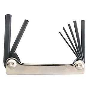 Bondhus 14589 Hex Key Fold Up Tool, Protanium Steel, ProGuard, Specifications: SAE Measurement