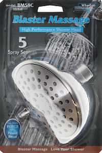 5 Spray Shower Head In Nickel Finish
