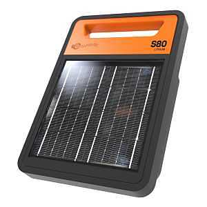 Gallagher S80 Lithium Series G351414 Solar Fence Energizer, 0.55 J Output Energy, 9.3 kV Output, Lithium Battery