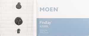Moen Findlay Series 82518BL Tub & Shower Faucet with 1.75 GPM Showerhead and Diverter Spout