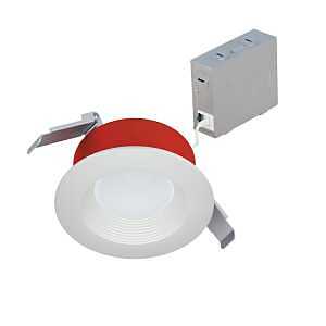 Halo RLFRC4FS 10.7W Matte White LED Downlight – Dimmable, High CRI, IP64 Rated