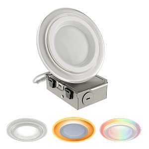 Halo RLWZDZC4 4‑in Matte White LED Recessed Downlight – 7.8 W, 120 V, Dimmable, 6500 K