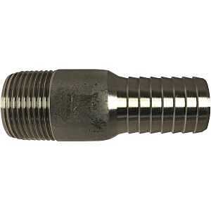 Stainless Steel 1-1/4 in Hose Barb to MIP Adapter – 150 psi Industrial Connector