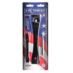 Mayhew 98606 Steel Utility Bar Trim Kit – 3‑Piece Black Oxide Set