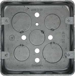 Southwire 2‑Gang Galvanized Switch Box – MGSB‑2‑1/2‑UPC