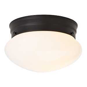 7.5‑Inch Matte Black Ceiling Light – Single LED Fixture