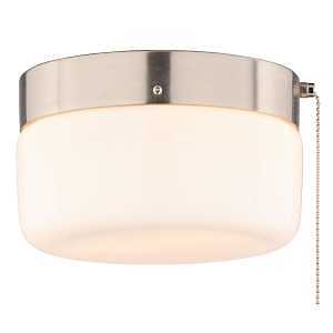 8.25‑in 2‑Light Flush‑Mount Ceiling Light – Brushed Stainless Steel