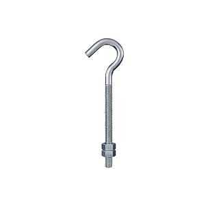 Hook Bolt with 2 Nuts, 5/16 x 5 In.