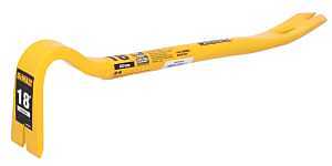 DEWALT 18‑Inch Heavy‑Duty Steel Wrecking Bar – Pointed Beveled Tip, Offset Claw (DWHT55218)