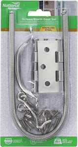 Stainless Steel 8‑Piece Screen & Storm Door Hardware Kit – Heavy‑Duty Set