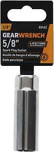 GearWrench 5/8‑in Spark Plug Socket – 3/8 Drive, Chrome‑Polished Alloy Steel, 6‑Point Square
