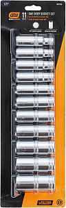 GearWrench 80705 Full‑Polish Chrome Deep Socket Set – 8‑Piece Alloy Steel 1/2‑in Drive