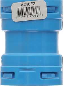Blue Polycarbonate ENT Coupling 1" – Carlon A240F2-10R High‑Strength Two‑Piece Fitting