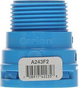 Blue Polycarbonate ENT Adapter 1" MPT to NPT – Carlon A243F2-10R