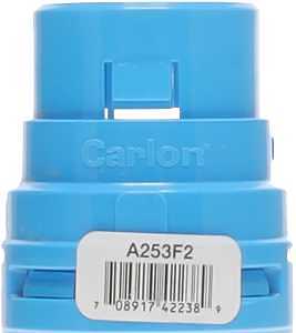Blue Polycarbonate ENT Snap‑In Adapter – 1" Male, High‑Strength Carlon Connector