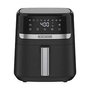 Black+Decker Purifry AFBD Series AFBD42-0BD Air Fryer, 4 qt, 1300 W, 1-Basket, Timer, Touch Control, Black