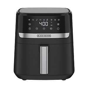 Black+Decker Purifry AFBD Series AFBD62-0BD Air Fryer, 6 qt, 1500 W, 1-Basket, Timer, Touch Control, Black
