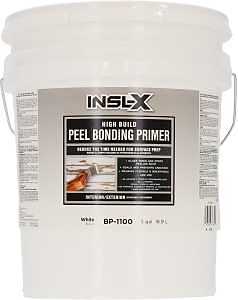 Insl‑X High Build Peel Bonding Primer – 5 gal White Acrylic Primer for Interior & Exterior Use