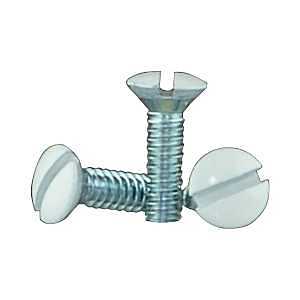 Wallplate Screw WHT NO6X1/2IN