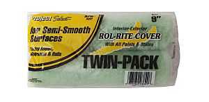 Linzer 9382 Roller Cover, 3/8 in Thick Nap, 9 in L, Fabric Cover, 12/PK