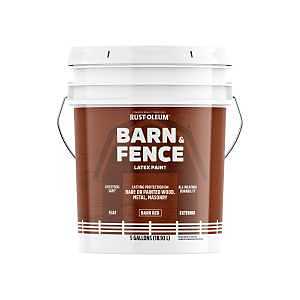 Barn & FNC Flat Brown‑Red Paint – 5 Gal