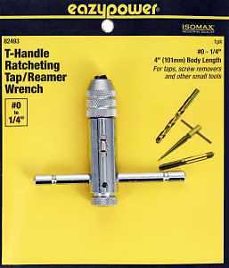 Isomax Ratcheting Tap & Die Wrench Set #0‑1/4″ with T‑Handle – Precision Threading Tool